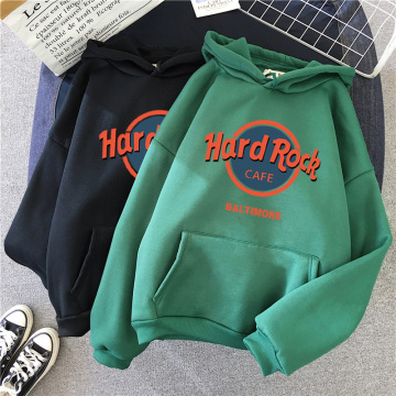 cool oversized women hoodies Letter Printed Sweatshirt Women Winter Warm Streetwear Pullovers Punk Graphic Thicken Hoodies