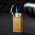 Personality Retro Creative Men's Metal Windproof Gas Lighter Blue Flame Spray Gun Butane Torch Lighter Cigarette Lighter