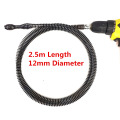 Cheap 2.5m Long Extension Compression Spring With Connector for Toilet Kitchen Bathroom Electric Drill Drain Cleaner Machine