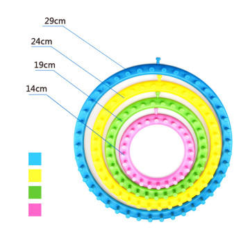 4 Size Round Circle Hat Knitting Needles Knit Loom Kit Ring Yarn Needle Socks Scarf Maker Weave Kit Knitting Machine Sewing Tool