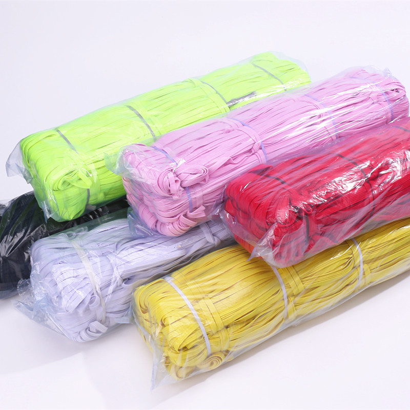 4mm/5mm 20m/lot Elastic band mask production flat elastic cord high quality and good elastic clothing sewing accessories supply