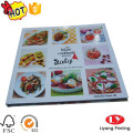 Color hardcover cook book printing with glossy