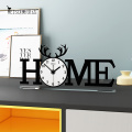 NEW HOME Table Clock Modern Design Desk Watch Acrylic 3D Clock Home Decor Silent for Living house Study Room table vintage Watch