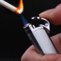 Compact Jet Gas Torch Turbo Lighter Strip Windproof All Metal Cigar Lighter 1300 C Butane Cigarette Accessories No Gas Portable