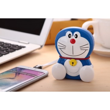 Hot Sale Doraemon cartoon charger 8000MAh machine cat jingle cat power bank external Portable Battery Charger with package