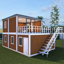 Luxury prefab container house as modern container house and container office