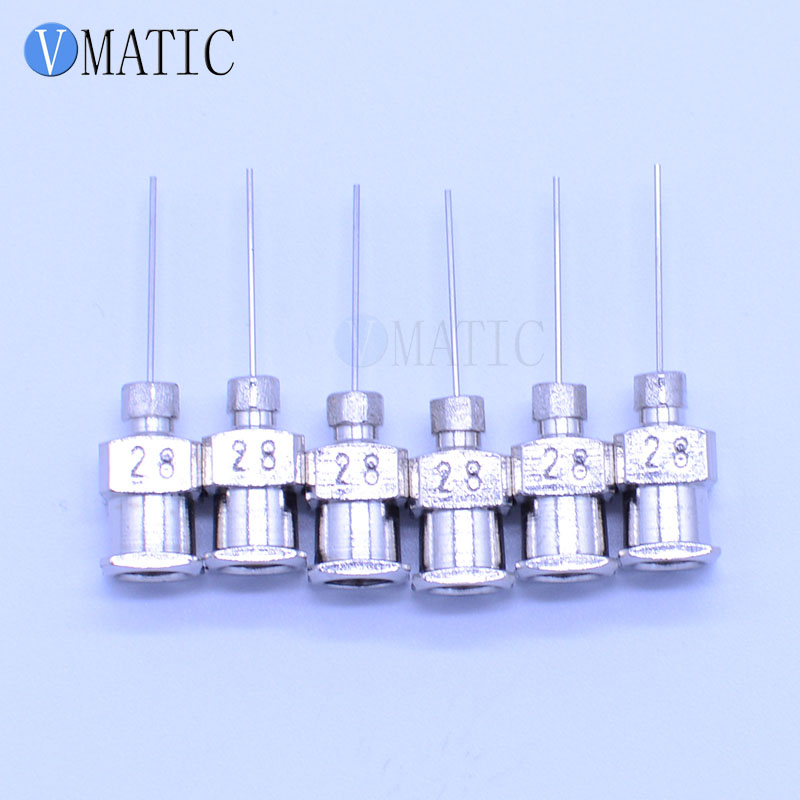 Free Shipping 12Pcs 1/2 Inch 28G Stainless Steel Liquid Dispensing Needle Drip Tip