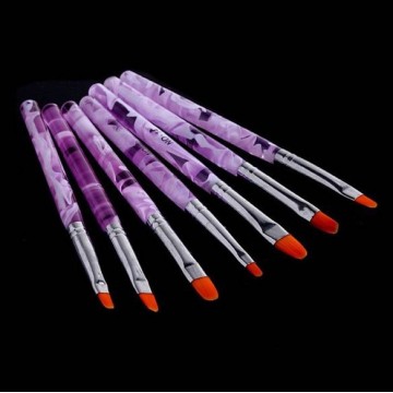 7pcs Nail Brushes Tools Nail Art Design Painting Tool Pen Polish Brush Set Kit Beauty Nail Art Brush