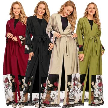 Eid Mubarak Kaftan Dubai Abaya Kimono Hijab Muslim Dress Islam Clothing Caftan Turkey Robe Musulman De Mode For Women Vestidos