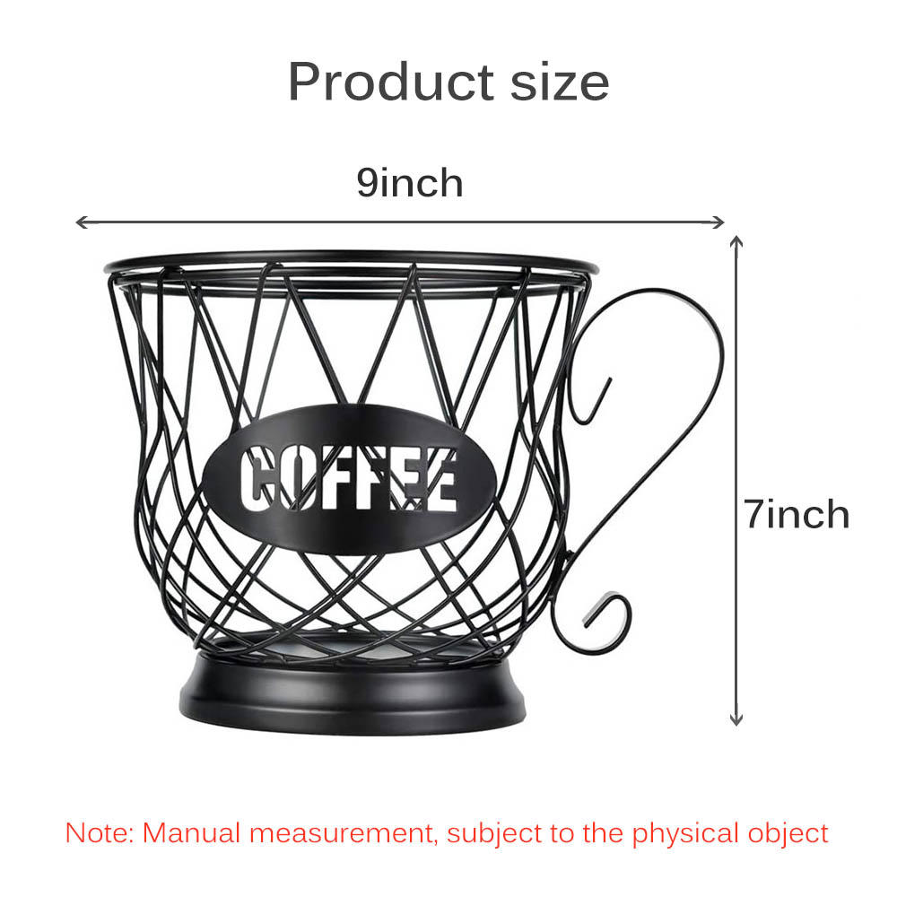 Newest Coffee Pod Holder Organizer Mug With Base K Cup Keeper Espresso Pod Coffee Capsule Kitchen Holder Storage Basket