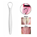 Hot 1pcs Useful Tongue Scraper Stainless Steel Oral Tongue Cleaner Mouth Brush Reusable Fresh Breath Maker Oral Health