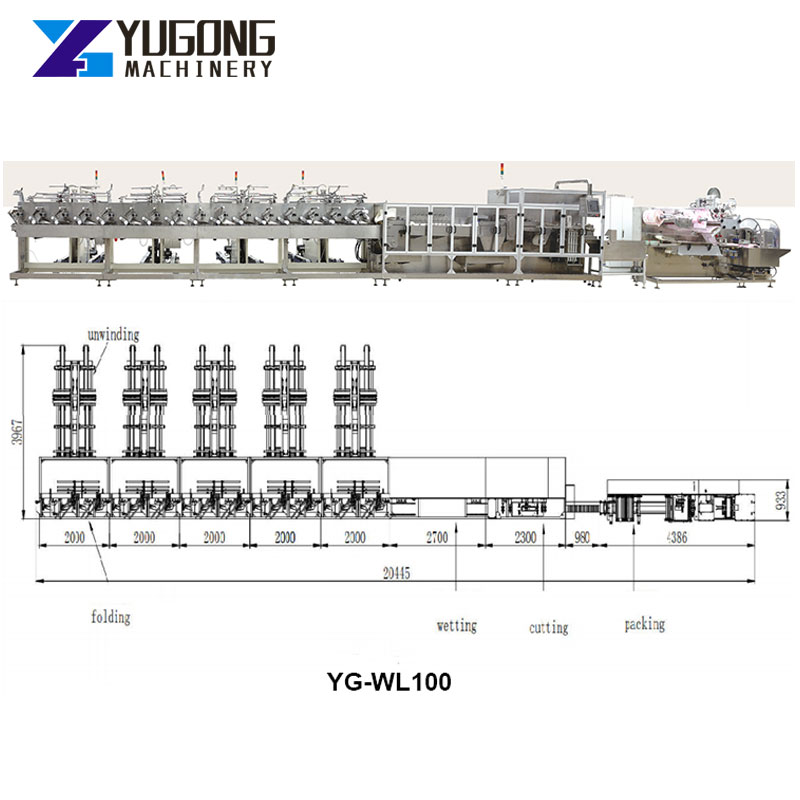 Full Automatic Alcohol Wet Wipes Production Line Quanzhou Small Wet Wipes Making Machine Wet Wipes Single Pack Machine Cutting
