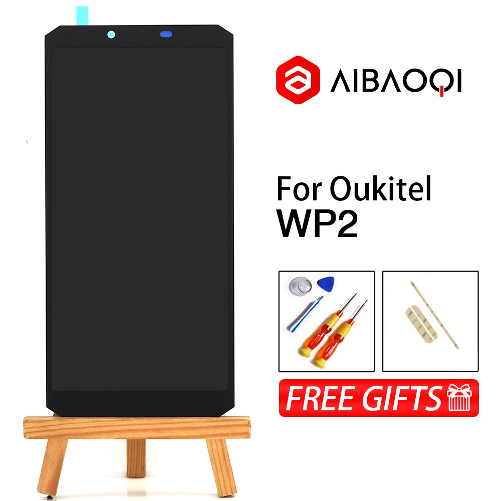 AiBaoQi New Original 6.0 inch Touch Screen+2160x1080 LCD Display Assembly Replacement For Oukitel WP2 Android 8.0 Phone