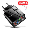 Quick Charge 3.0 4.0 USB Phone Charger Universal Fast Charging Travel AC Power Adapter For iPhone Samsung Xiaomi Tablets Charger