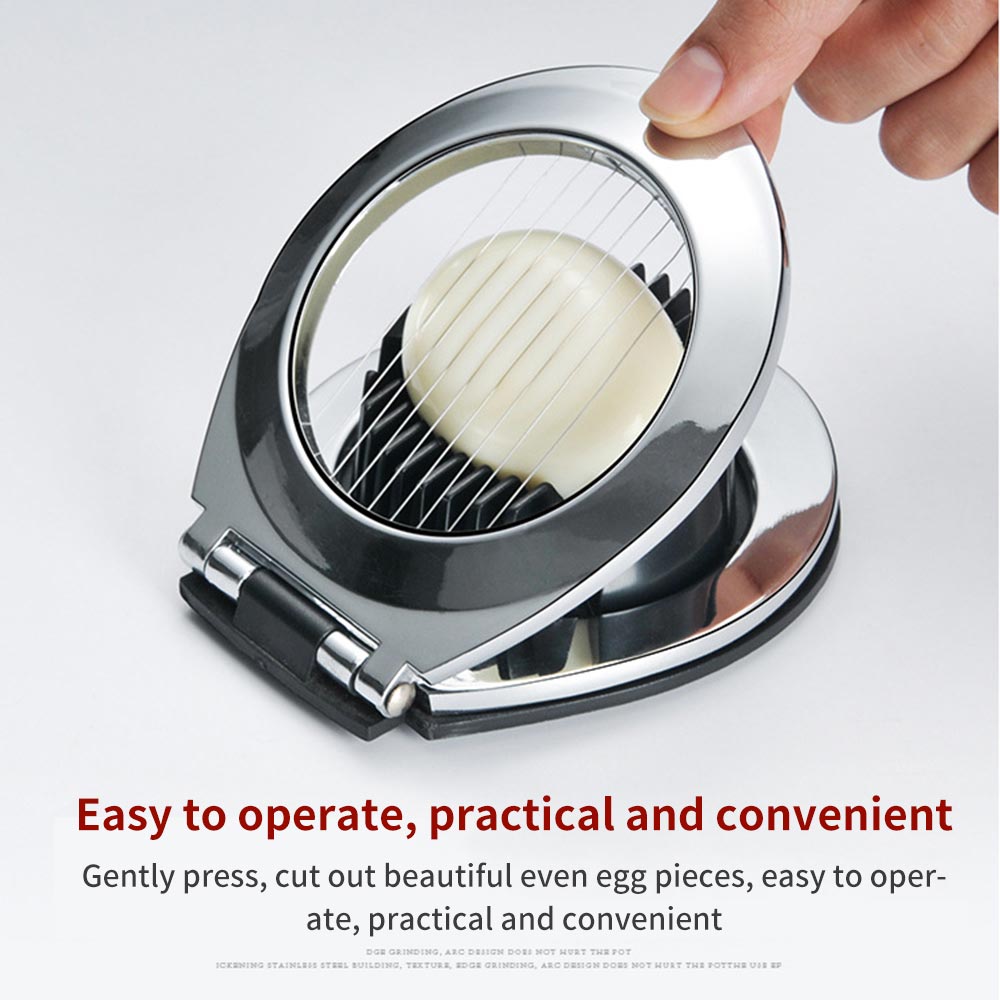 Multifunctional Food Grade Stainless Steel Egg Slicer Eggs Cutting Egg Wedges Fruits Slicing Strawberry Cheese Kitchen Tool