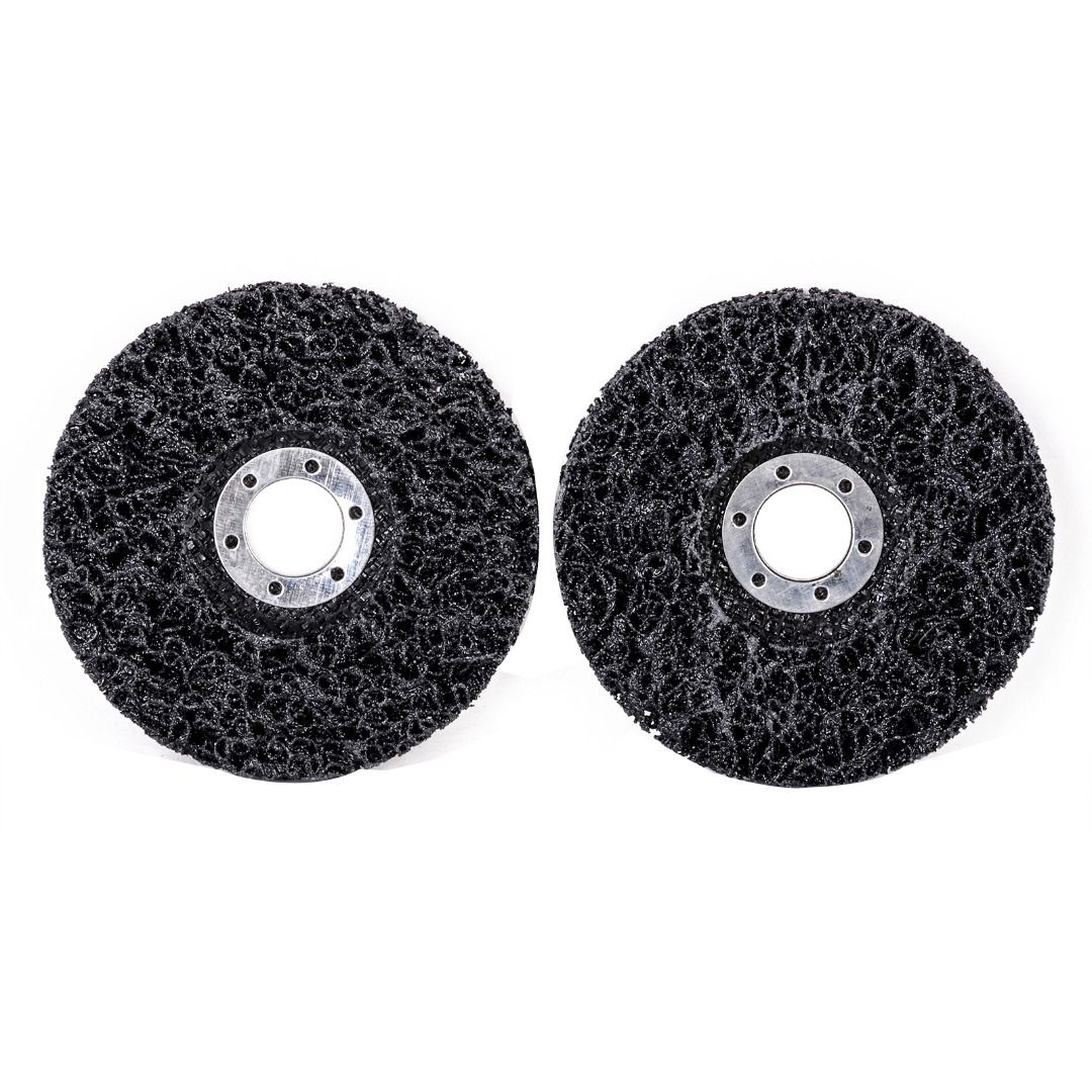 Newest 2pcs 115mm Poly Strip Abrasive Disc Wheels 46 Grits 22mm Rust Paint Remover 11500rpm Grinding Tools For Angle Grinder