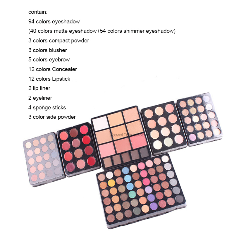 Makeup Kit Full Professional Makeup Set Box Cosmetics for for Women 190 Color Lady Make Up Sets