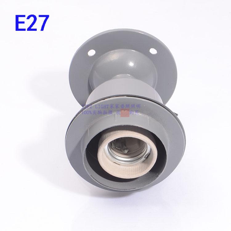 E27 Aluminum Die-casting Mining Lamp Cap, E27 Aluminum-cover Pendant Lamp Holder Thickened Socket
