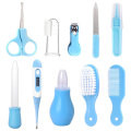 10pcs/set Baby Care Products Nail Set Newborn Infants Nail Clipper Scissors Comb Hair Brush Kits Kids Nail Cutter Grooming Kit