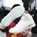 36-45 White Breathable Casual Men Synthetic Basketball Shoes Couple High-cut Curry Same Style Boots Student Sports Trend Shoes