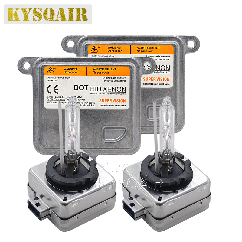 KYSQAIR 1 Set OEM Car Headlight D8S Replacement Xenon Ballast Kit 35W 55W D8S HID Xenon Lamp 4300K 5000K 6000K 8000K Car Styling