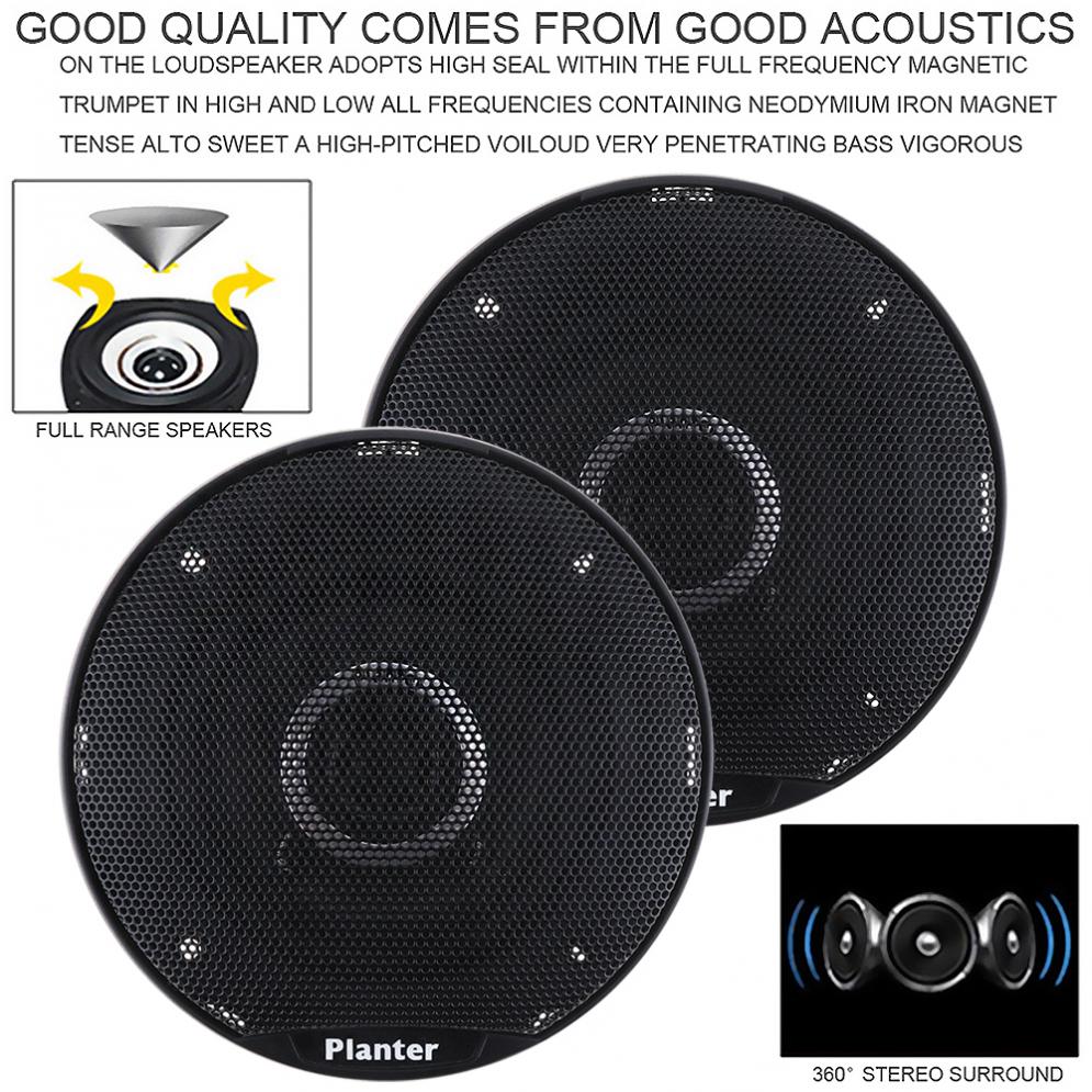 2pcs 280W 4 Inch Car HiFi Coaxial Speaker Vehicle Door Auto Audio Music Stereo Full Range Frequency Speakers for Cars