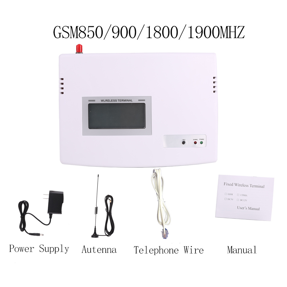 100-240V FWT Fixed Wireless Terminal GSM SIM Phone Caller 1900/1800/900/850MHZ telefono fijo inalambrico