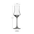 120ml Scotland Whisky Smelling Crystal Cup Whiskey Scent Wine Cup Brandy Snifter Crystal Aroma Professional Tasting Glass Goblet
