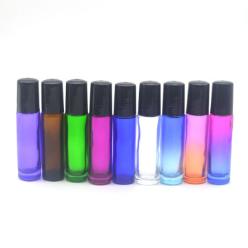 1pcs Colorful 10cc Roller Glass Bottle Empty Fragrance Perfume Essential Oil Bottle 10ml Roll-On Bottle