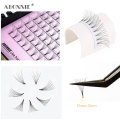 Abonnie Hot Sale Premade Russian Volume Fans Short Stem 3d/4d/5d/6d C/D Curl Mink Eyelashes Makeup Eyelash Extensions Supplies