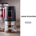 Mini Grinder Coffee Bean Grinder Household Small Stainless Steel Grinder Electric Grinder USB Charging Port 485g