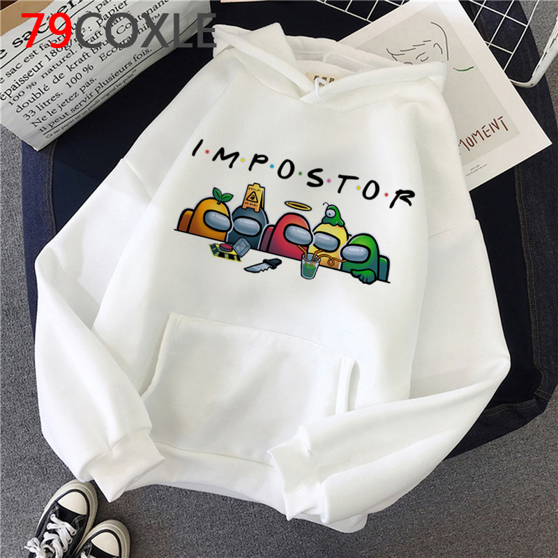 Boys Girls Hoodie Sweatshirt Among Us Impostor Children Pullover Fleece Cotton White Sportswear Coats Child Streetwear Tops