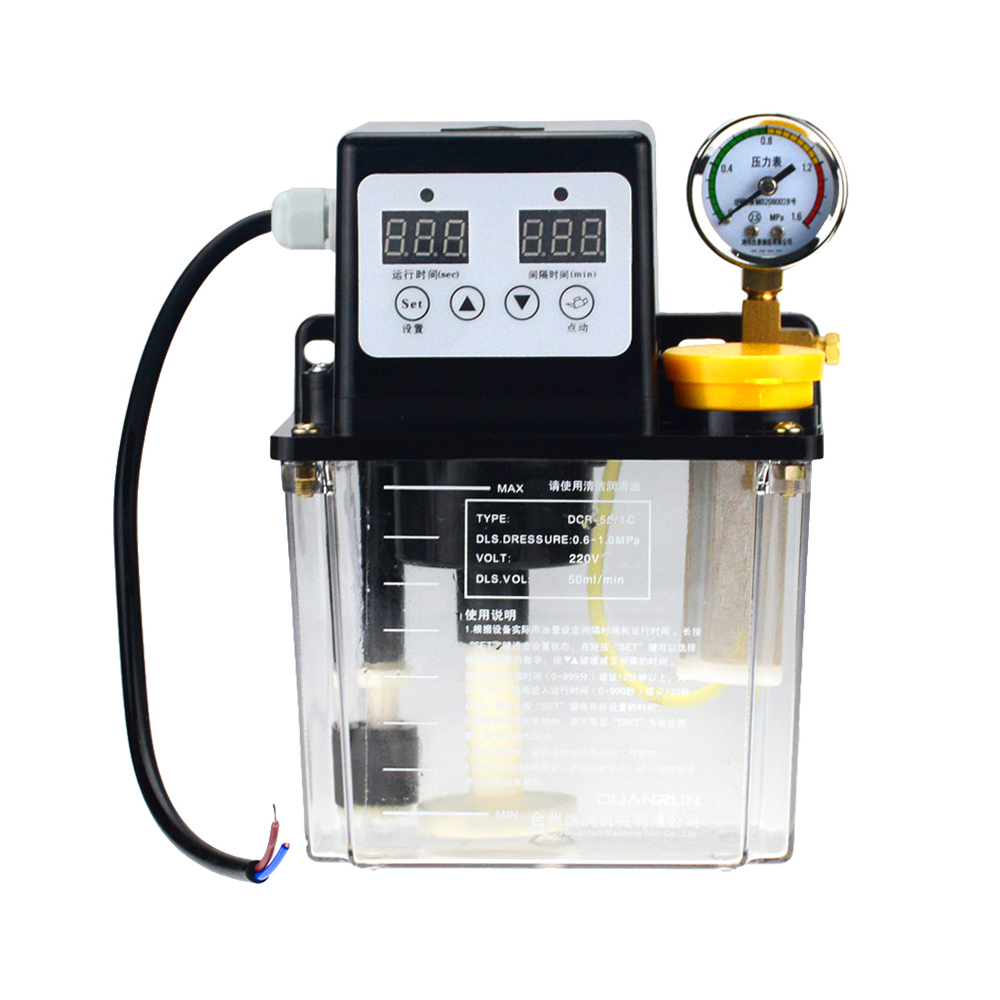 1pc 2L 2 Liters lubricant pump automatic lubricating oil pump 1L 1 Liters 220V cnc electromagnetic lubrication pump lubricator