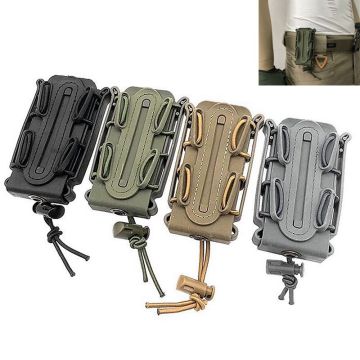 Tactical 9mm Molle Pouch Military Magazine Pouch Holster Waist Belt Cartridge Soft Shell Rifle Accessories Single Rifle Mag
