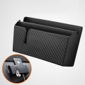 Car Storage Box Carbon Fiber Grain Paste Type Mobile Phone Holder Car Organizer Stowing Tidying Storage Box Car Styling