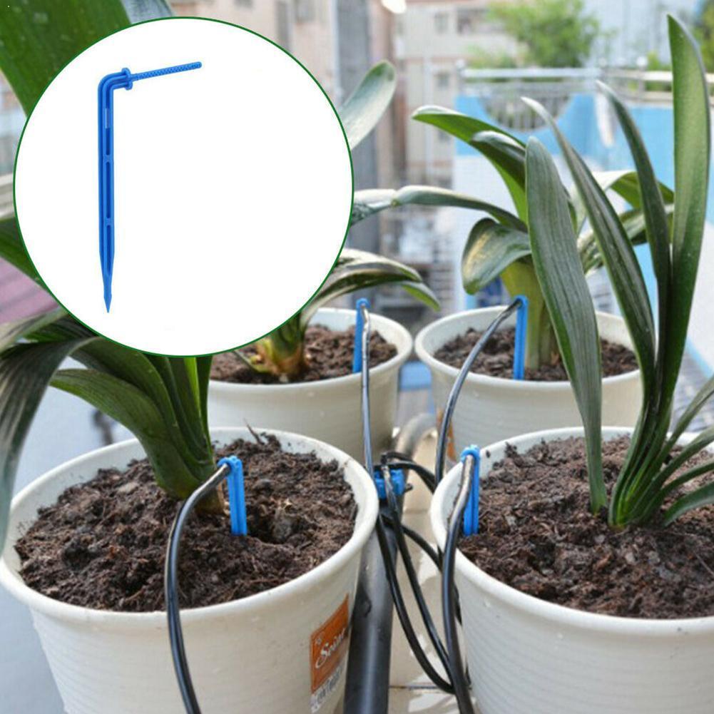 Blue Plastic Garden Irrigation Curved Drop Emitter Watering Small Gadgets Supporting Arrow Crop Drip System M0S2