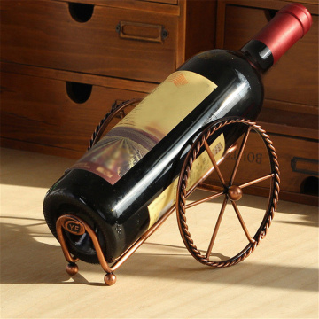 New Arrivals Retro Creative Living Room Wine Cabinet Decoration Hot Sale Wine Display Stand European Metal Wine Rack Decoration