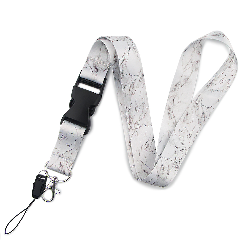 20pcs/lot BH1146 Blinghero Chemistry Lanyard with Buckle Keys Phone Holder Neck Strap With Key ID Card DIY Marble Lanyards