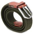 Fashion Men Elastic Knitted Belt Metal Buckle Waist Strap High Quality Military Army Tactical Belt 6 Colors