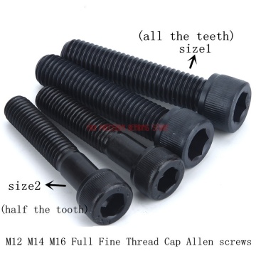 12.9 Grade M12 M14 M16x25/30/40/70 Carbon Steel Full Fine Thread Cap High-strength Allen Screws Head Bolt Hexagon Socket Screw