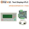 OP320-A OP320-A-S text display and FX3U 14/24/48/56 PLC industrial control board With Communication Cable