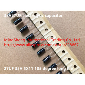 Original new 100% 35V27UF 27UF 35V 5X11 electrolytic capacitor 105 degree long life (Inductor)