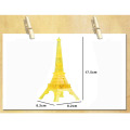 Free shipping dimensional crystal puzzle plastic building assembled toy gift. led music Ai Eiffel Tower in Paris