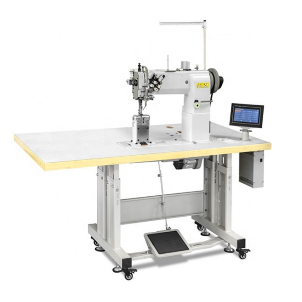 HM-6620 Hot Sale Heavy Duty Double Needle Post Bed Design Machine Car Seat Cover Sewing Machine (1)