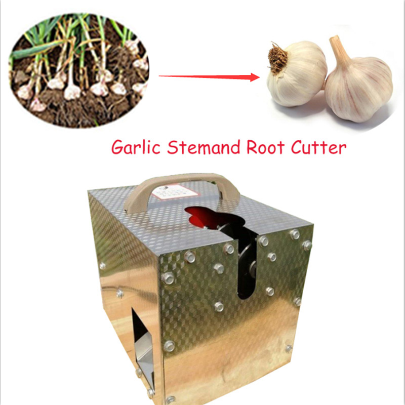 Electric fresh garlic root cutter garlic stem cutting machine Onion Root Cutting Machine Garlic Root and stem Cutter Machine