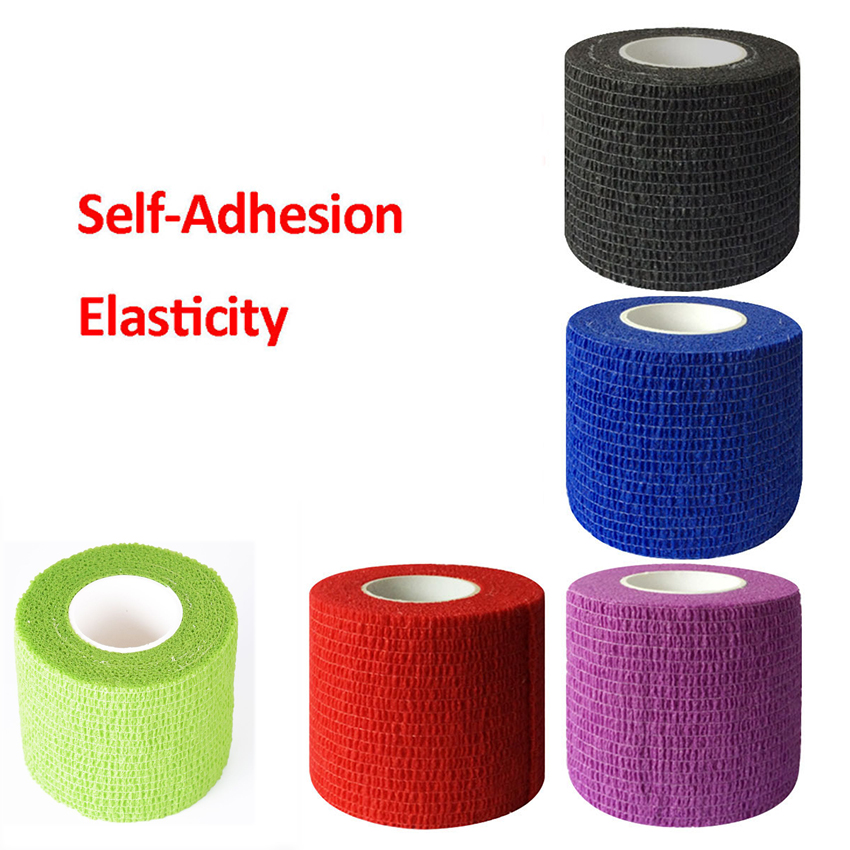 Tattoo Grip Bandage Cover Wrap 5cm Nonwoven Waterproof Self Adhesive Finger Wrist Protection Disposable Elastic for Handle Tube