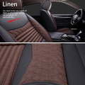 Auto Car Seat Covers Full Set Car Chairs Cover 5/7 Seats Covers With Flax Cushion Universal Fits for Most Sedan SUV Small Truck