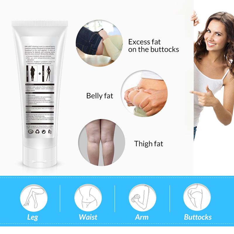 OMY LADY Slimming Cellulite Massage Cream Promotes Fat Burning Slim Waist Slimming Slimming Slimming Cream Fat Removal Body Care