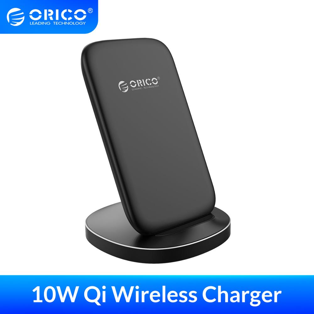 ORICO Qi Fast Wireless Charging Dock Station Mobile Phone Holde for iPhone X XS 8 Samsung Phone Charger With Receiver for Xiaomi