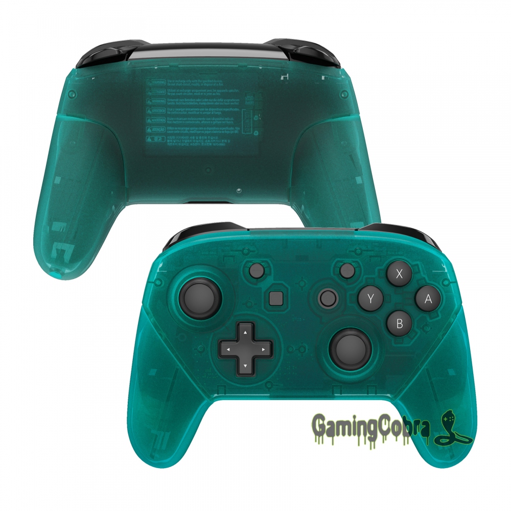 Emerald Green Faceplate Backplate with Handles Full Set Housing for NS Switch Pro Controller